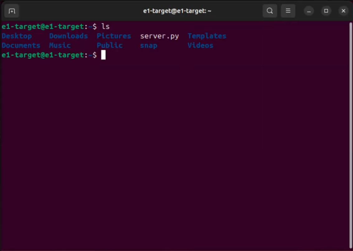 Listing files, including server.py