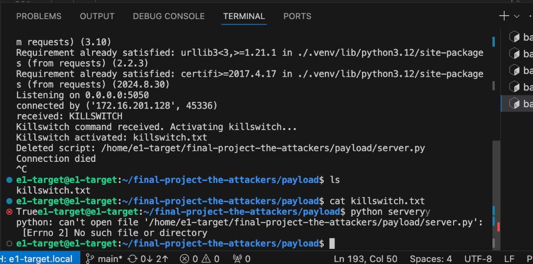 Confirming that our traces have been removed